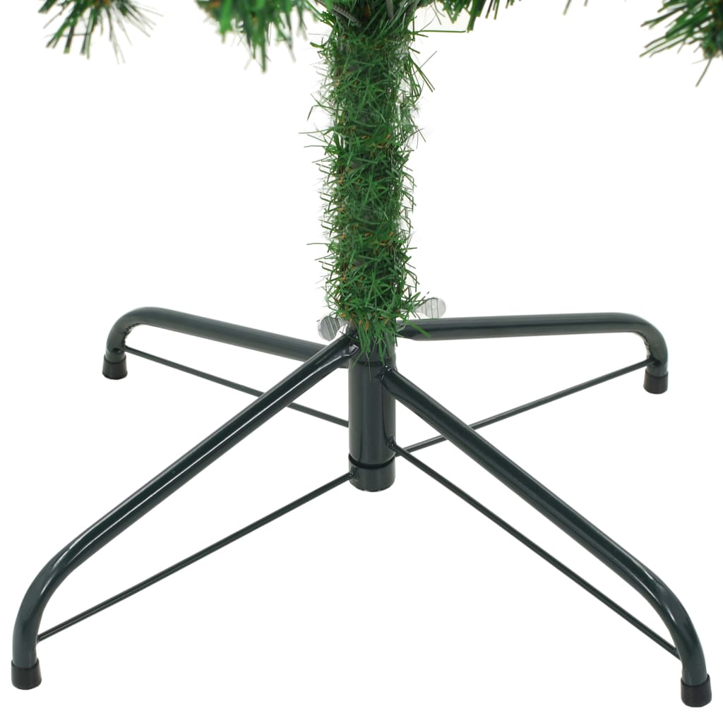 kunstigt juletræ med grankogler 210 cm