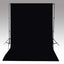 fotobaggrund uden stativ 500x300 cm bomuld sort