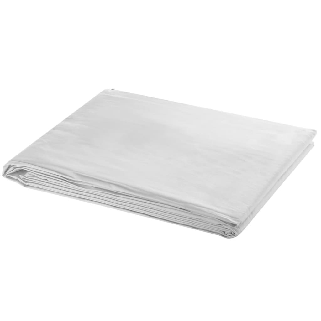 fotobaggrund uden stativ 600x300 cm bomuld hvid
