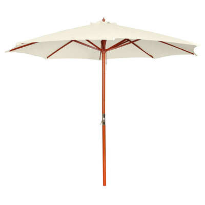 parasol 300x258 cm sandhvid