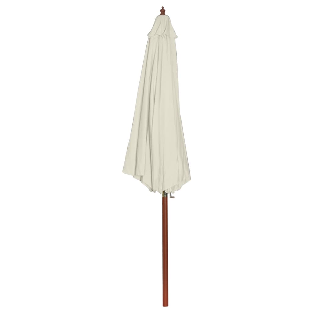 parasol 300x258 cm sandhvid