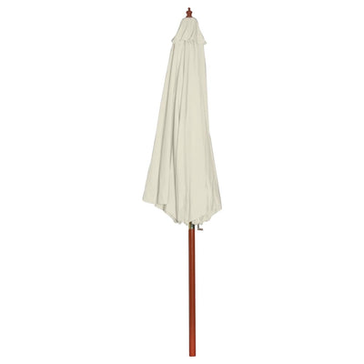 parasol 300x258 cm sandhvid