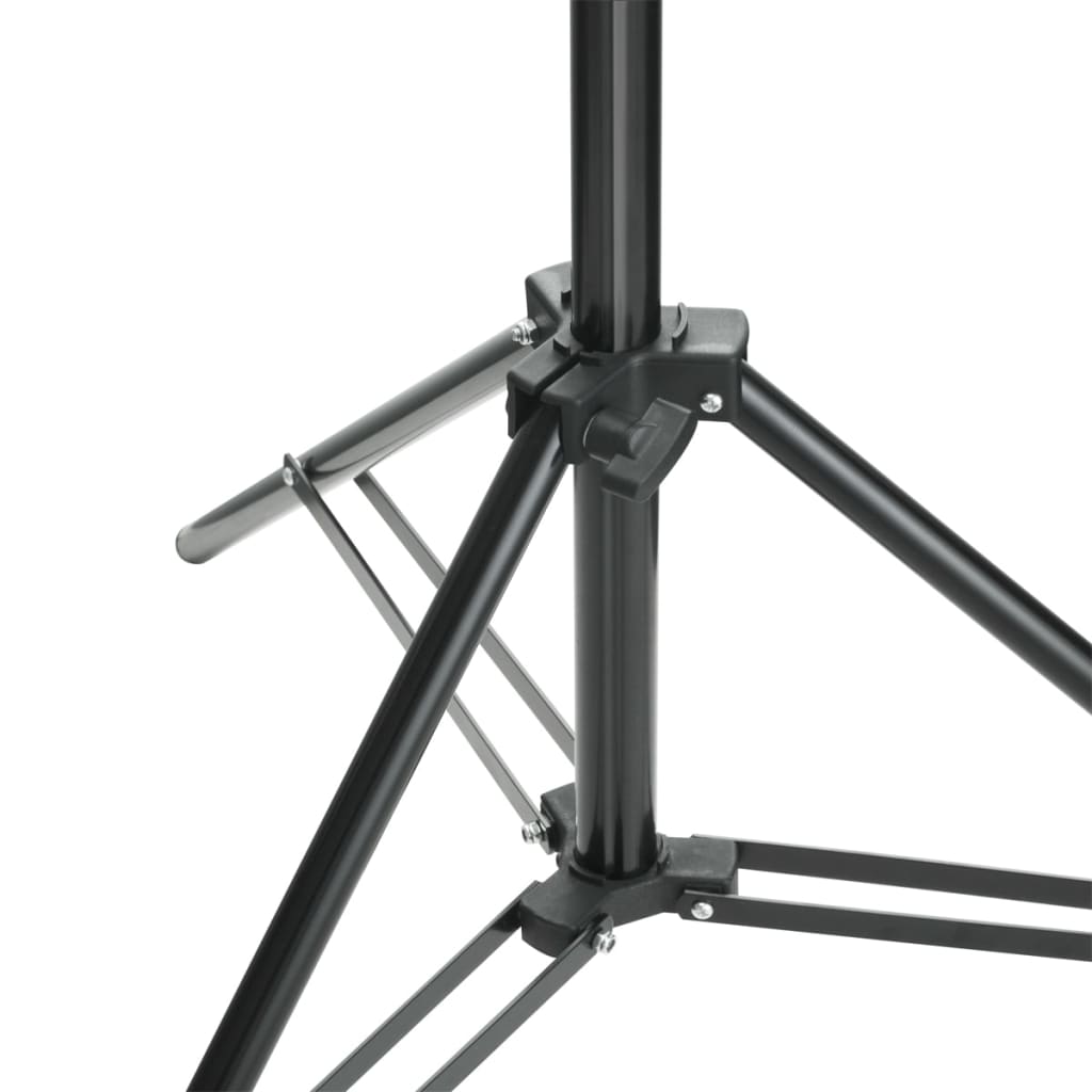 stativsystem til fotobaggrund 600 x 300 cm sort