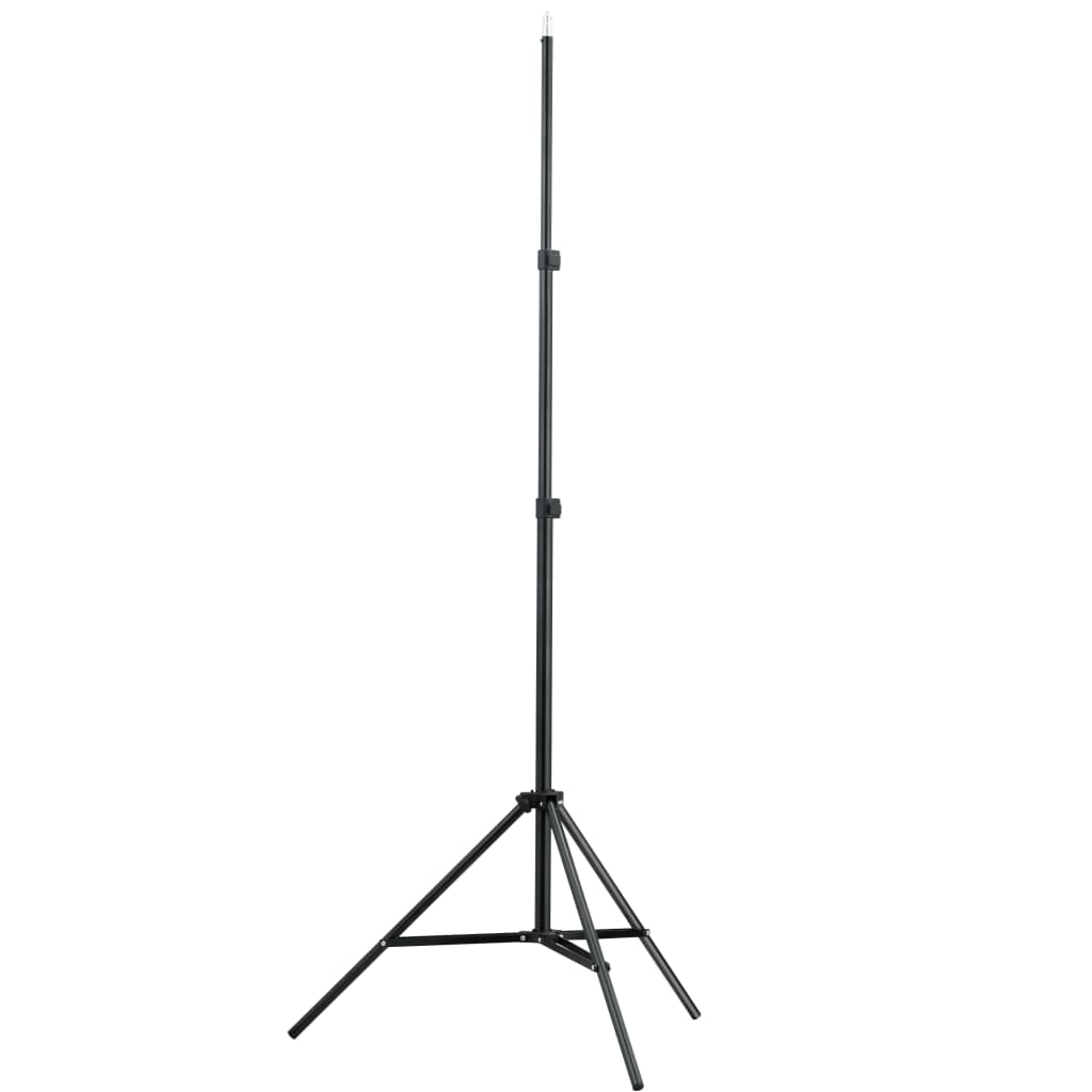 teleskopisk stativsystem til baggrund + hvid fotobaggrund 3 x 5 m