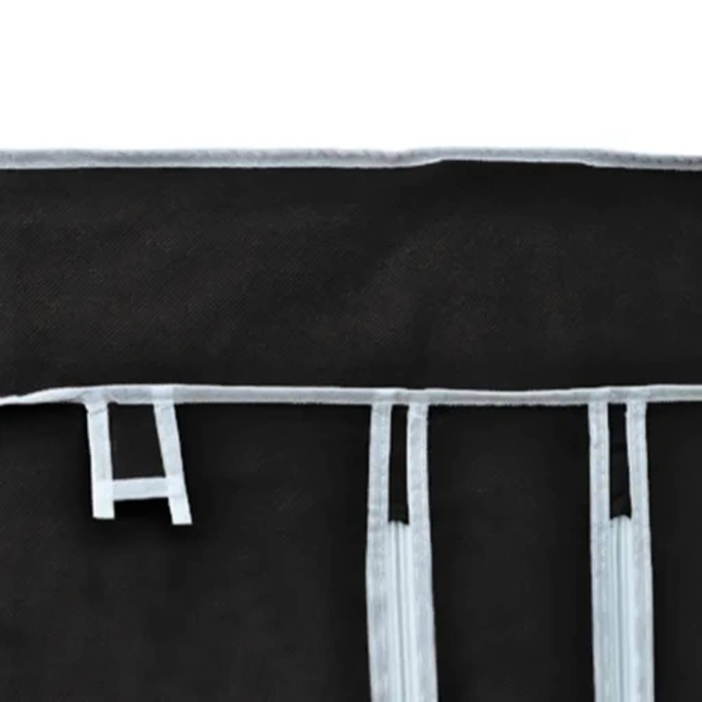 foldeklædeskab 110 x 45 x 175 cm sort