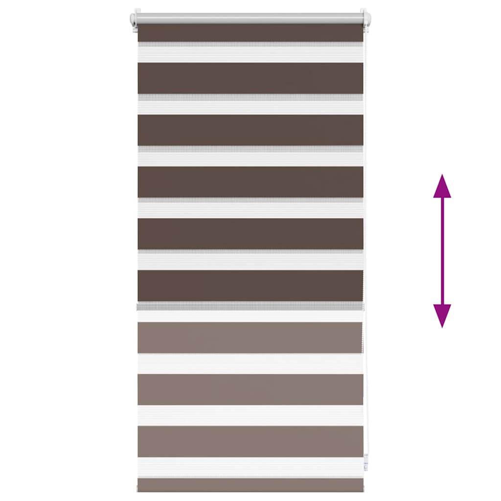 zebragardin 40,9x100 cm stofbredde 36,7 cm kaffe