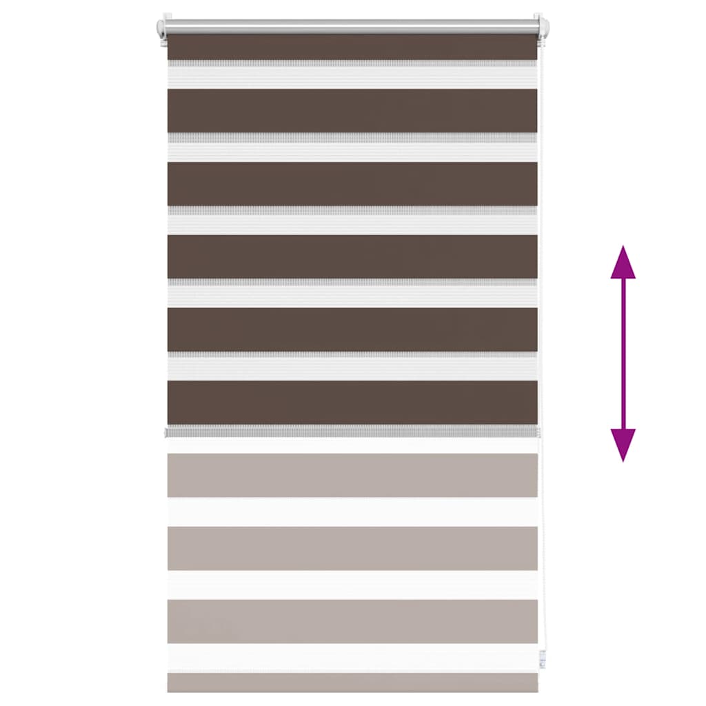 zebragardin 50,9x100 cm stofbredde 46,7 cm kaffe