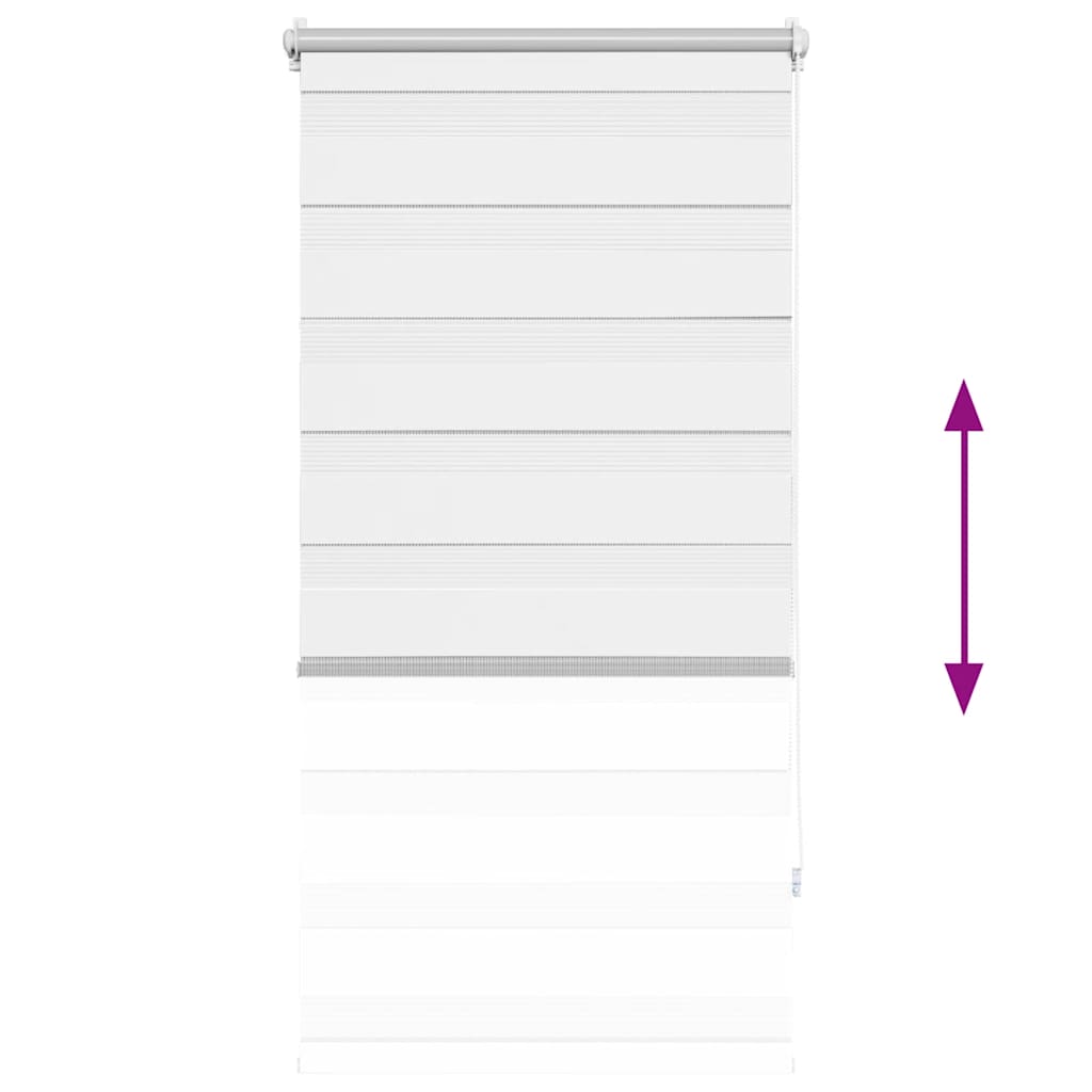 zebragardin 60,9x120 cm stofbredde 56,7 cm hvid