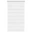 zebragardin 70,9x120 cm stofbredde 66,7 cm hvid