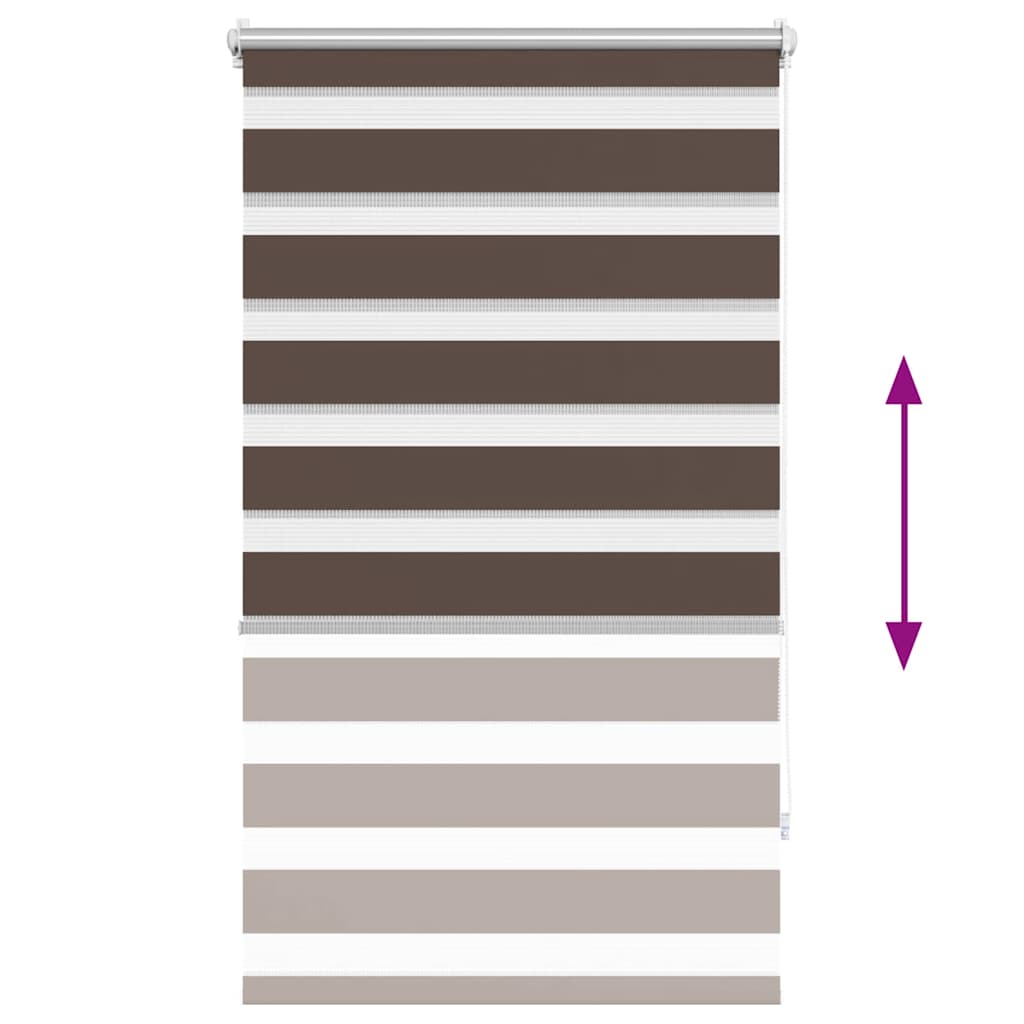 zebragardin 70,9x120 cm stofbredde 66,7 cm kaffe