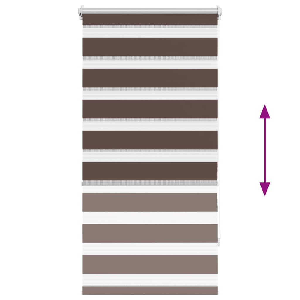 zebragardin 80,9x150 cm stofbredde 76,7 cm kaffe