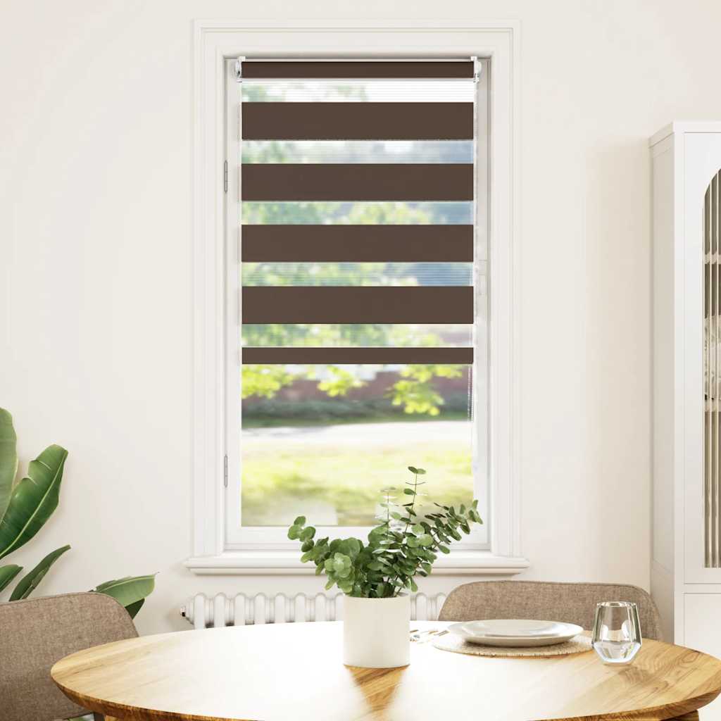 zebragardin 80,9x150 cm stofbredde 76,7 cm kaffe