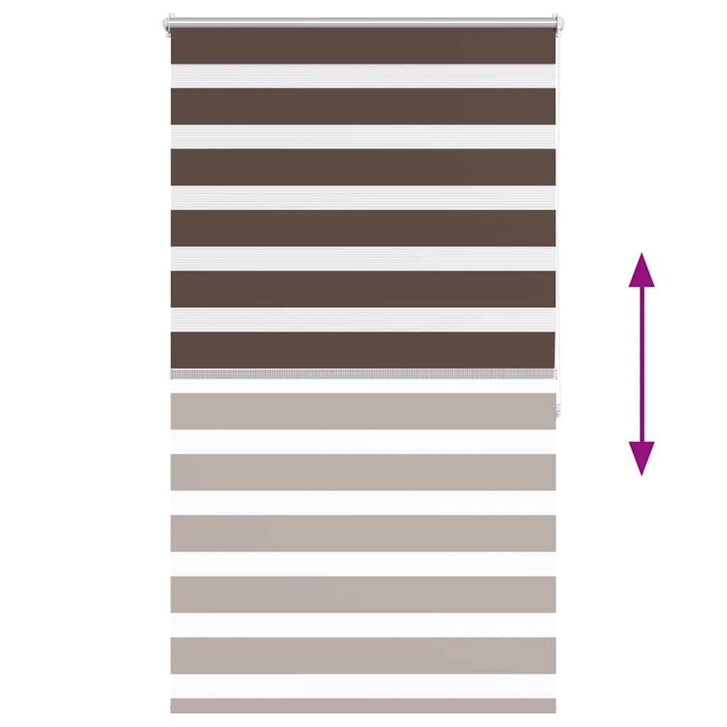 zebragardin 80,9x175 cm stofbredde 76,7 cm kaffe