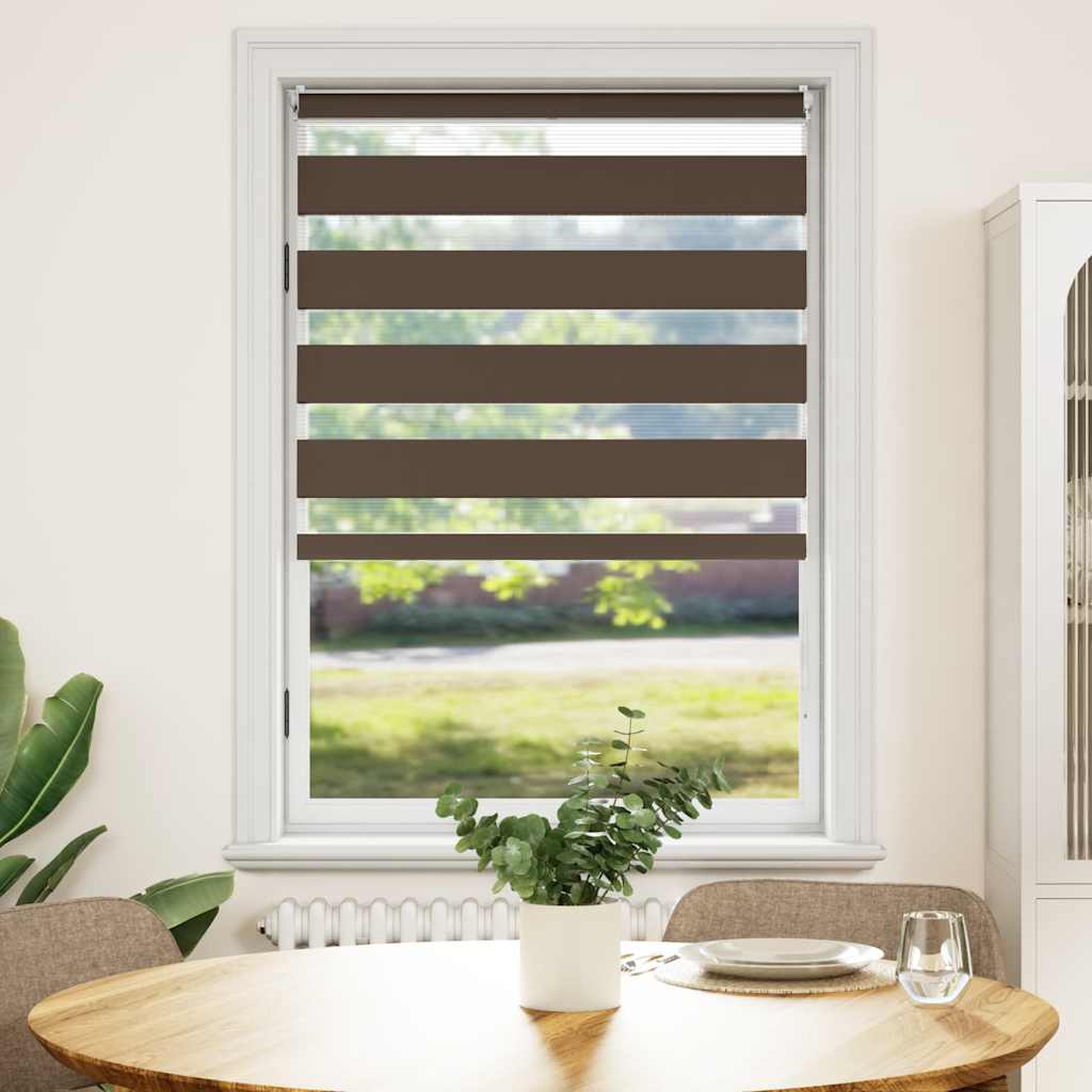 zebragardin 80,9x175 cm stofbredde 76,7 cm kaffe