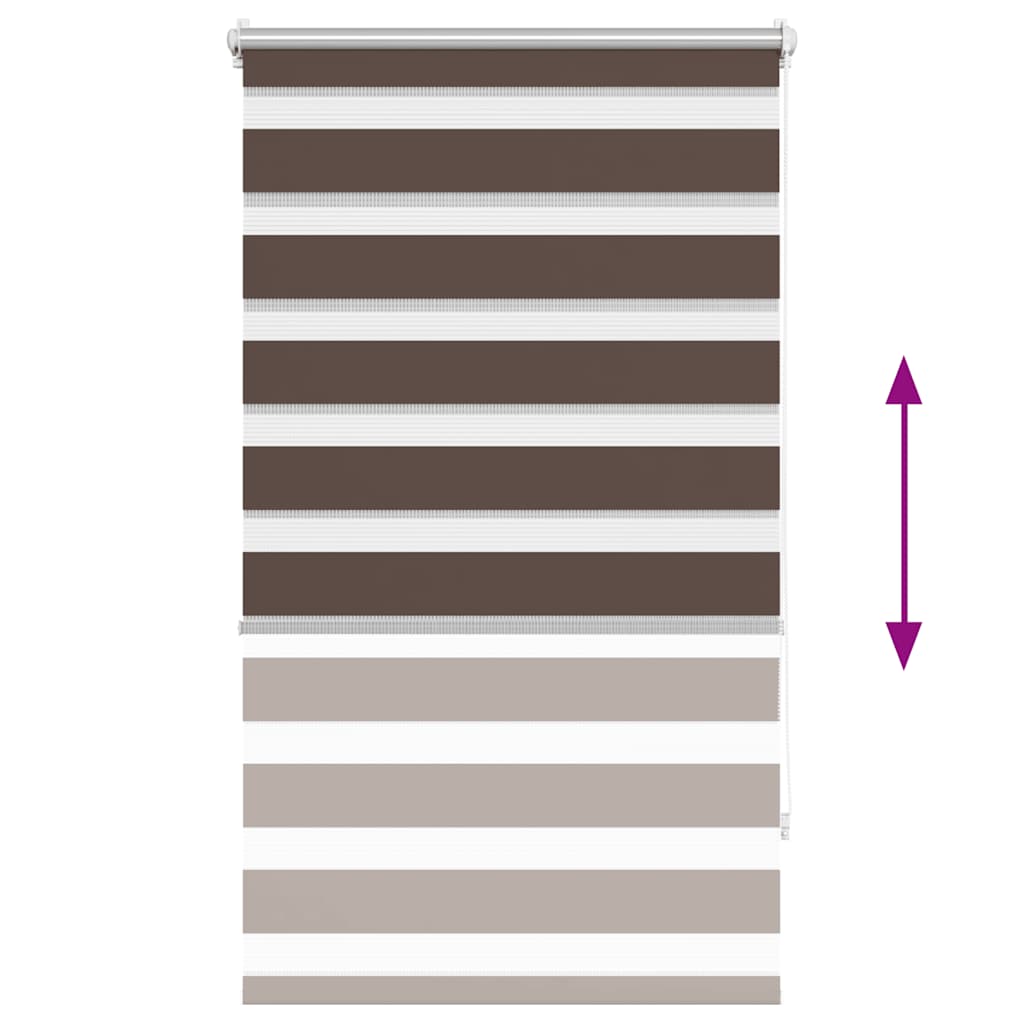 zebragardin 90,9x150 cm stofbredde 86,7 cm kaffe