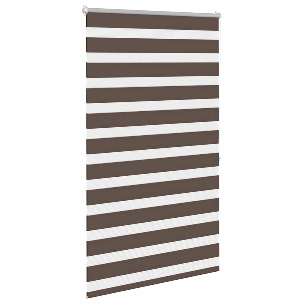 zebragardin 100,9x175 cm stofbredde 96,7 cm kaffegrøn