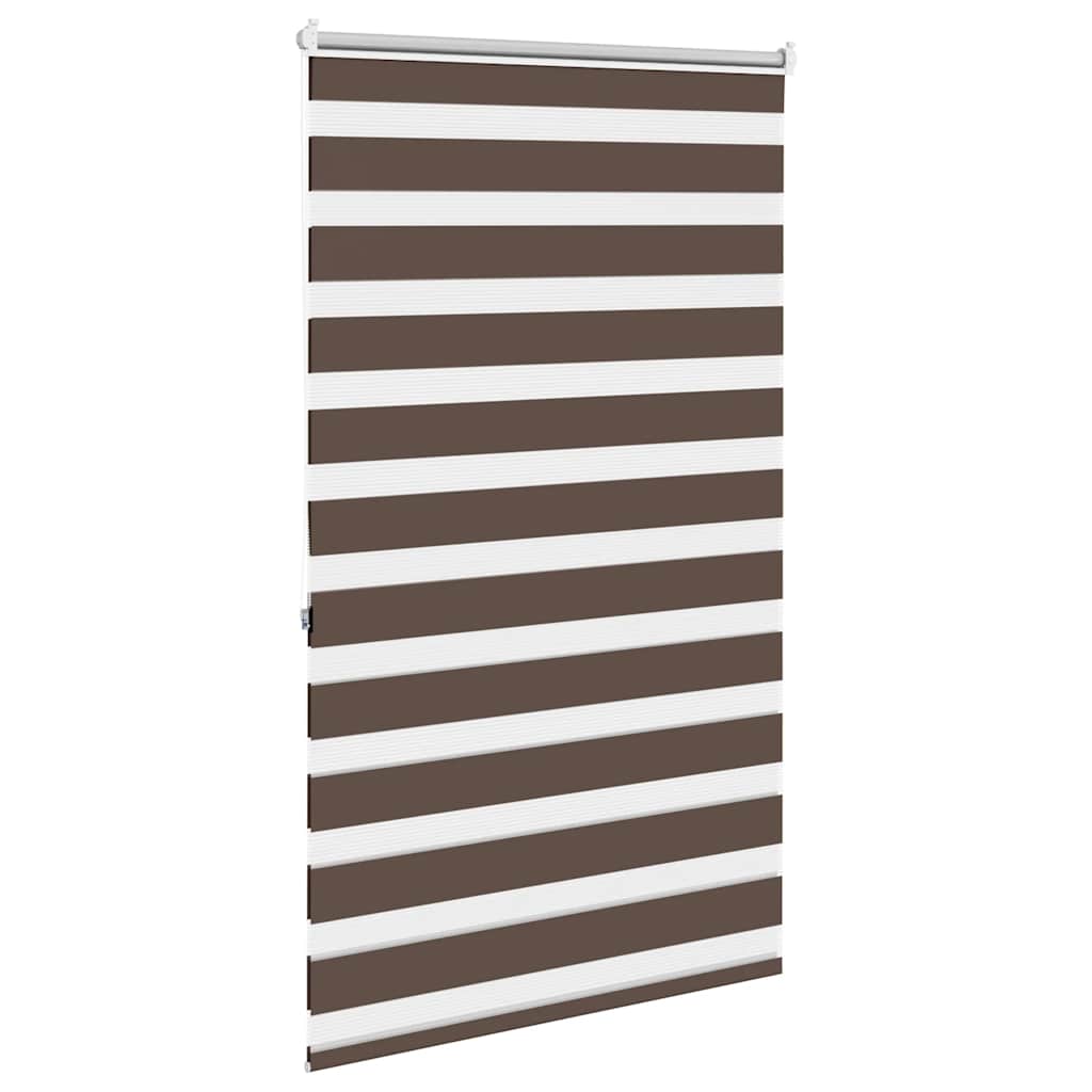 zebragardin 100,9x175 cm stofbredde 96,7 cm kaffegrøn
