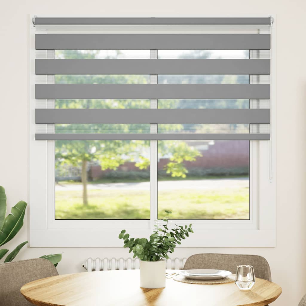zebragardin 120,9x175 cm stofbredde 116,7 cm grå
