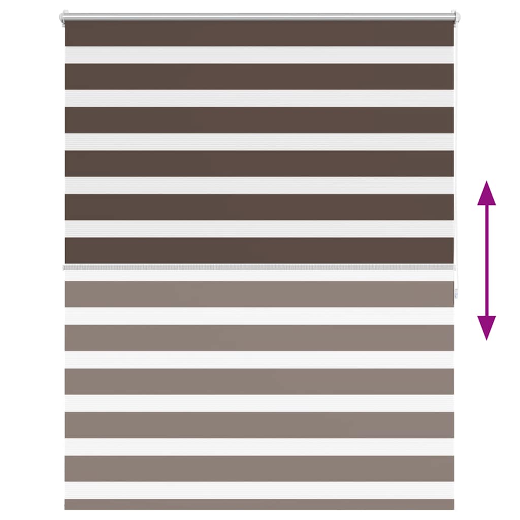 zebragardin 120,9x175 cm stofbredde 116,7 cm kaffe