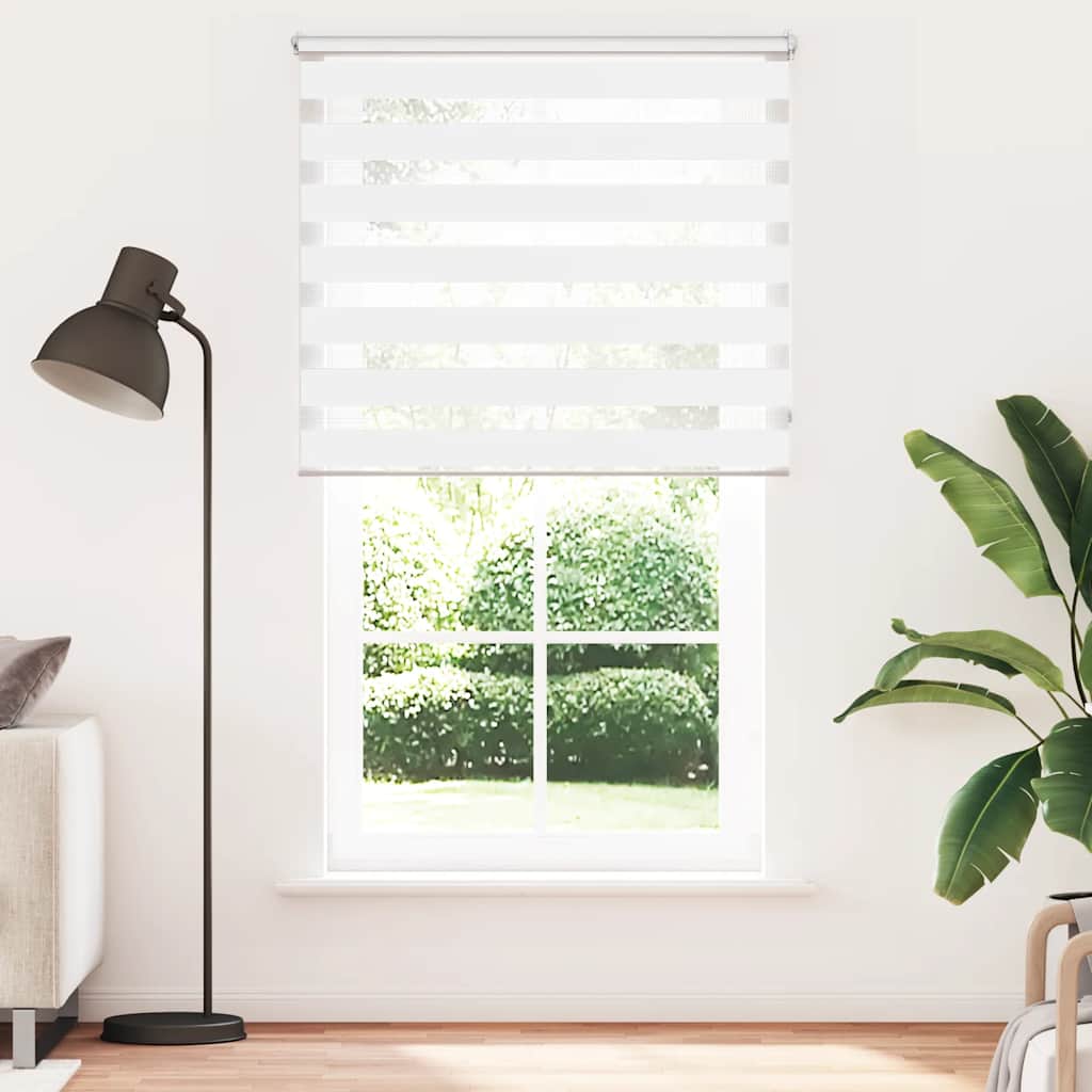 zebragardin 120,9x230 cm stofbredde 116,7 cm hvid