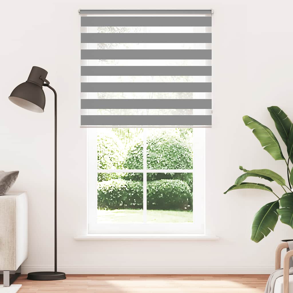 zebragardin 120,9x230 cm stofbredde 116,7 cm grå