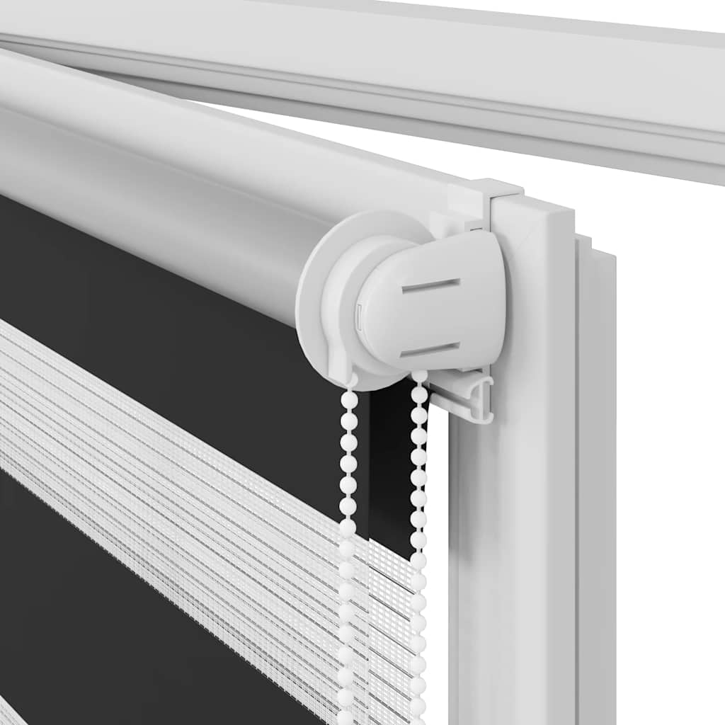 zebragardin 120,9x230 cm stofbredde 116,7 cm sort