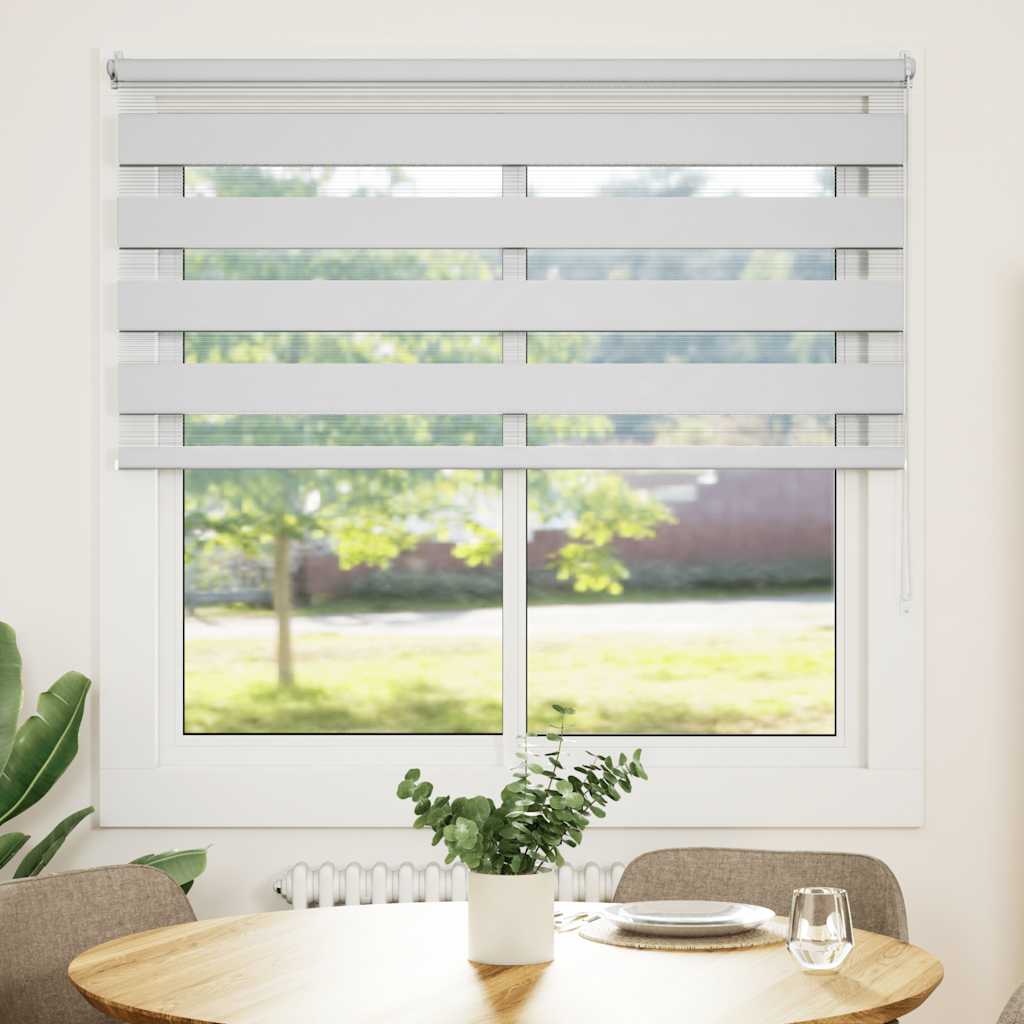 zebragardin 140,9x175 cm stofbredde 136,7 cm hvid