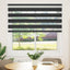 zebragardin 140,9x175 cm stofbredde 136,7 cm sort