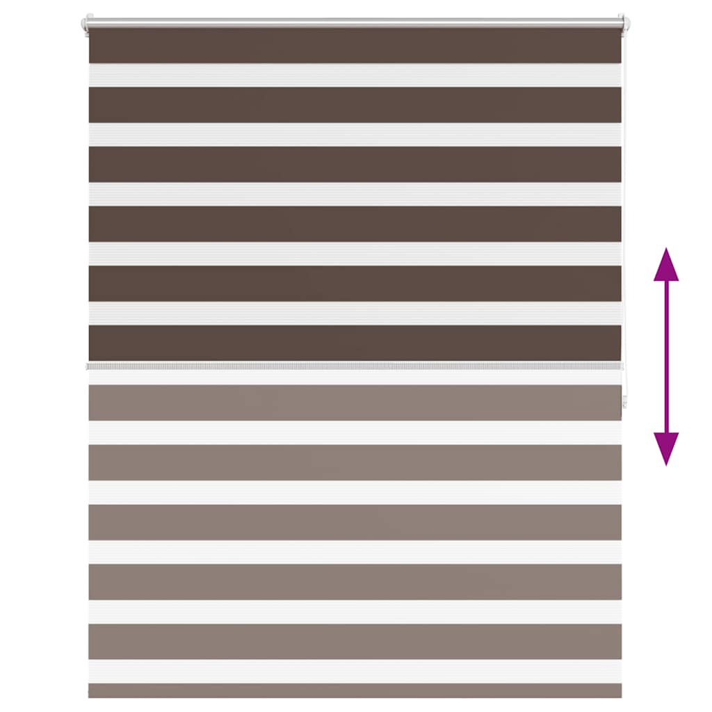 zebragardin 140,9x175 cm stofbredde 136,7 cm kaffe