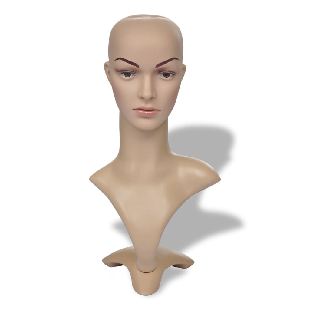 mannequinhoved kvinde