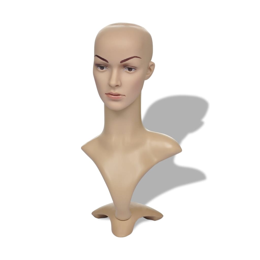 mannequinhoved kvinde