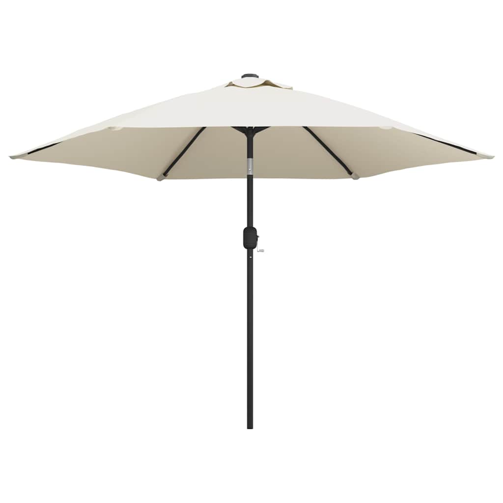 parasol 3 m stålstang sandhvid