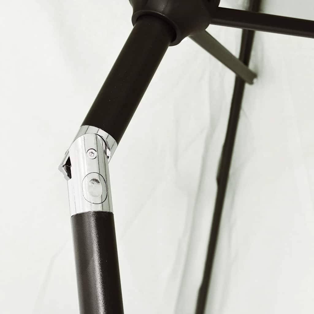 parasol 3 m stålstang sandhvid