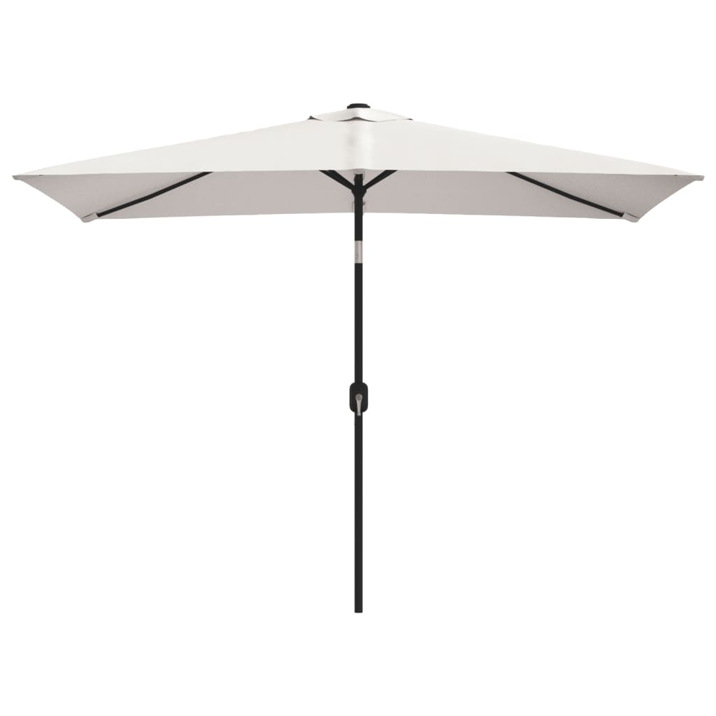 parasol 200x300 cm rektangulær sandhvid
