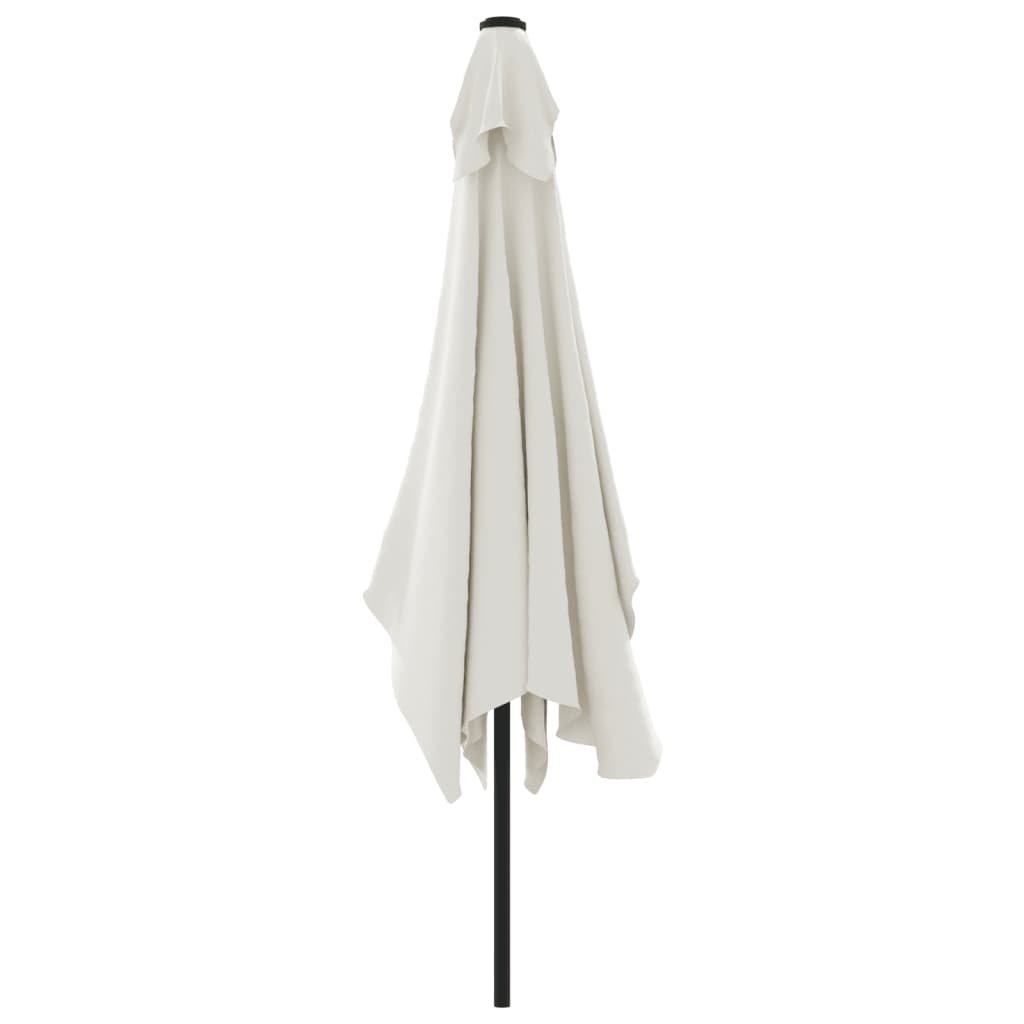 parasol 200x300 cm rektangulær sandhvid