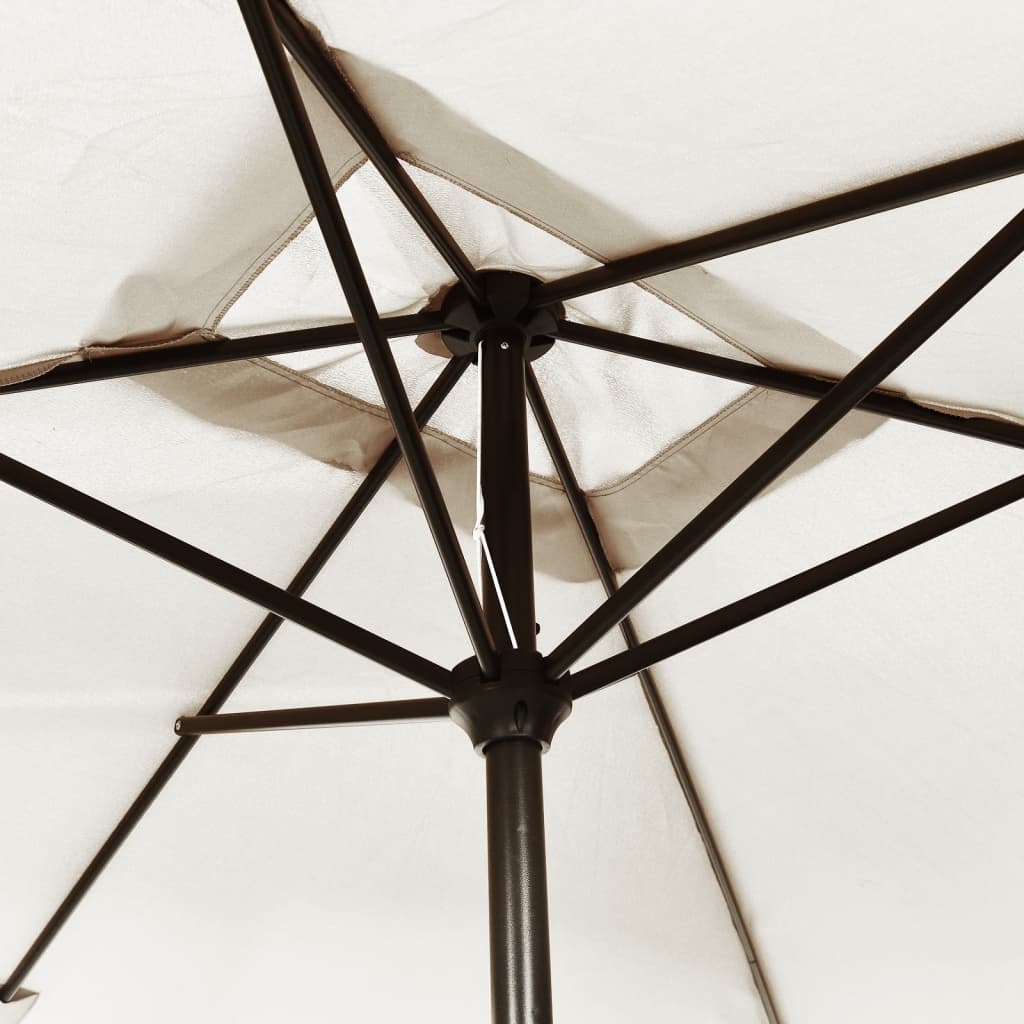 parasol 200x300 cm rektangulær sandhvid