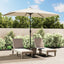 parasol 200x300 cm rektangulær sandhvid