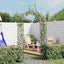 havebue med spydspidsdesign mørkegrøn