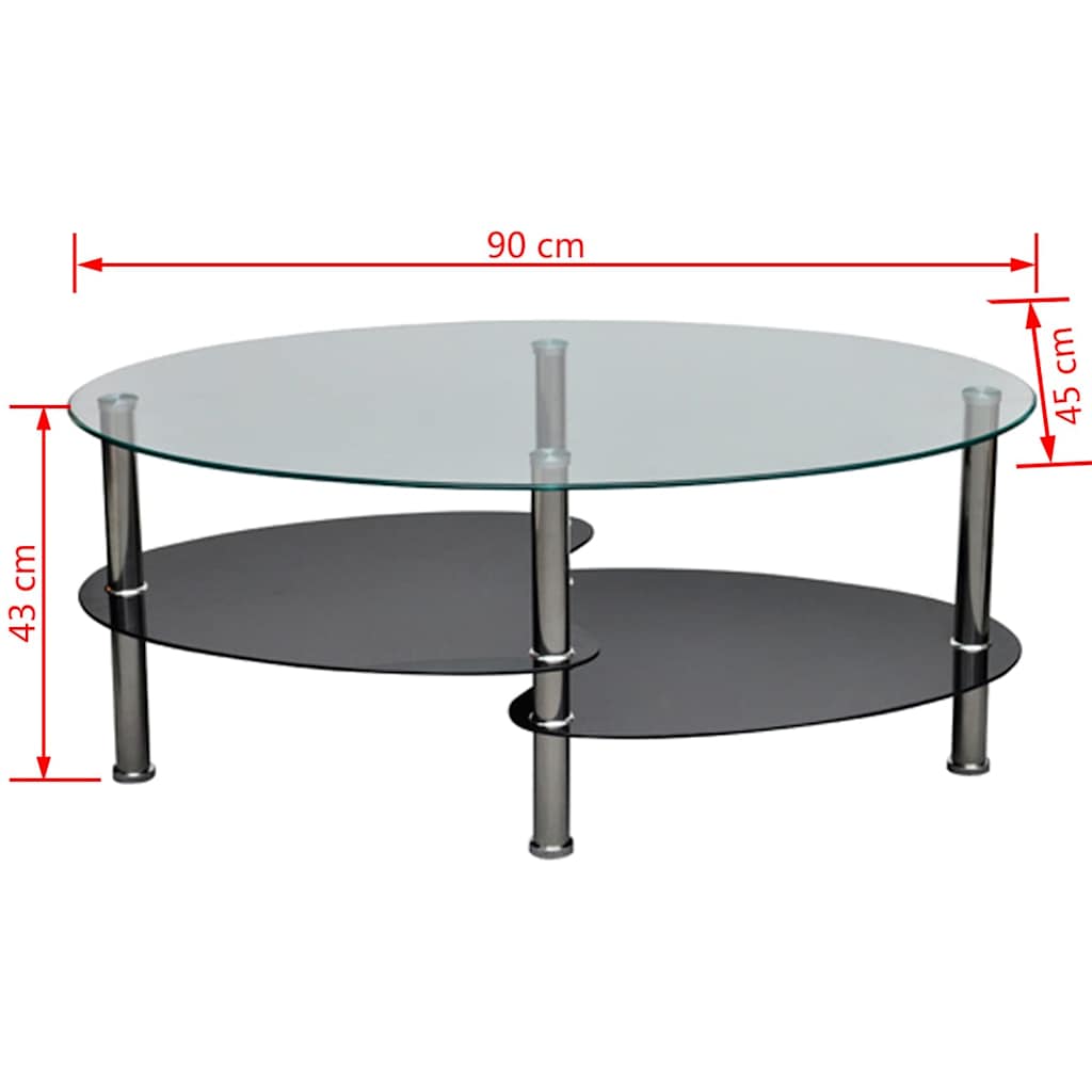 sofabord i eksklusivt design sort