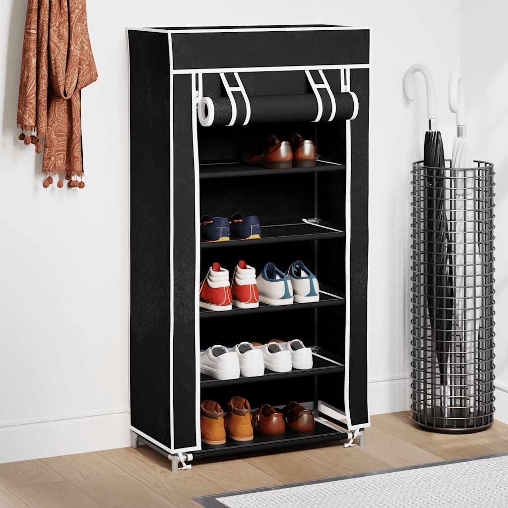 Sko sorte belægning 58x28x106 cm