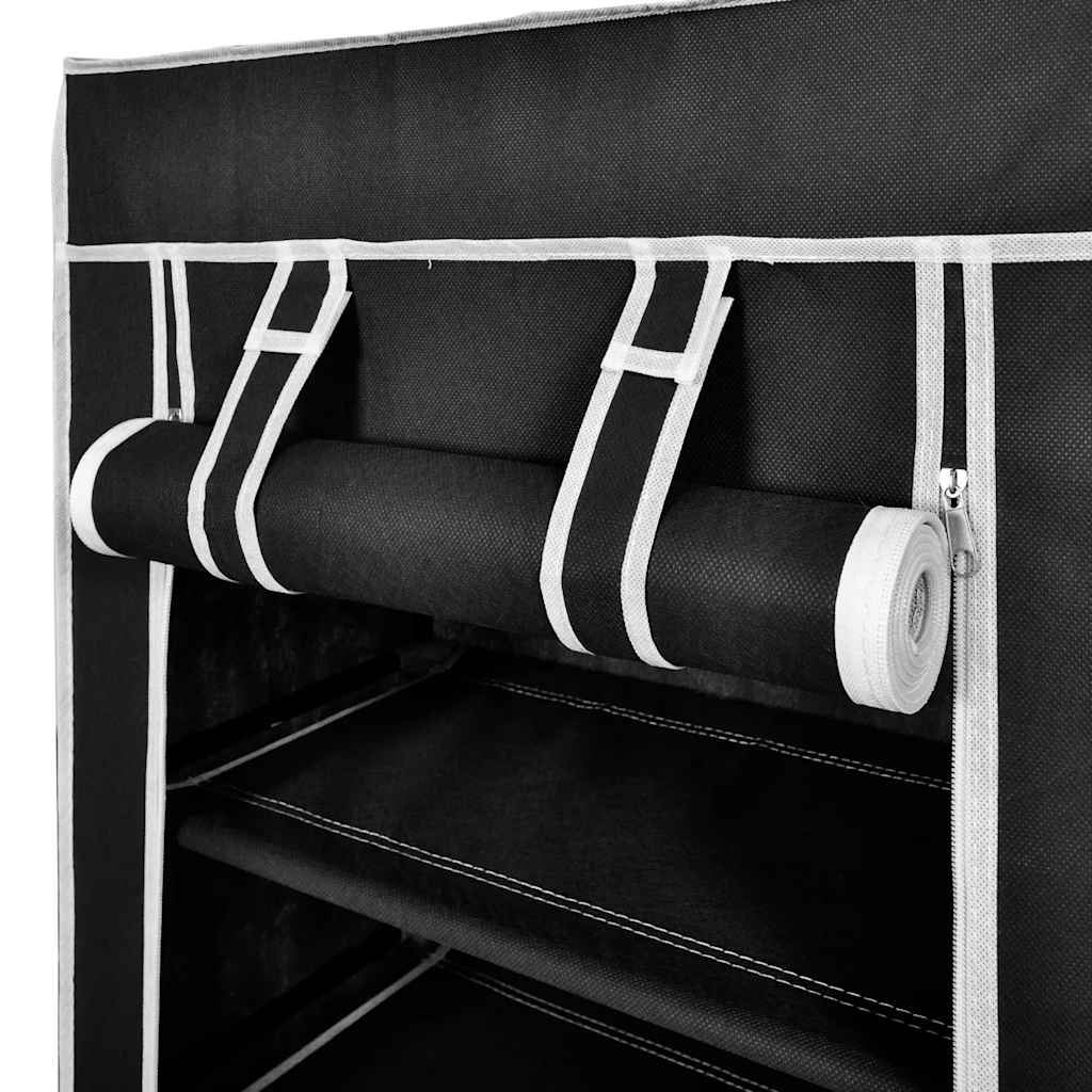 Sko sorte belægning 58x28x106 cm