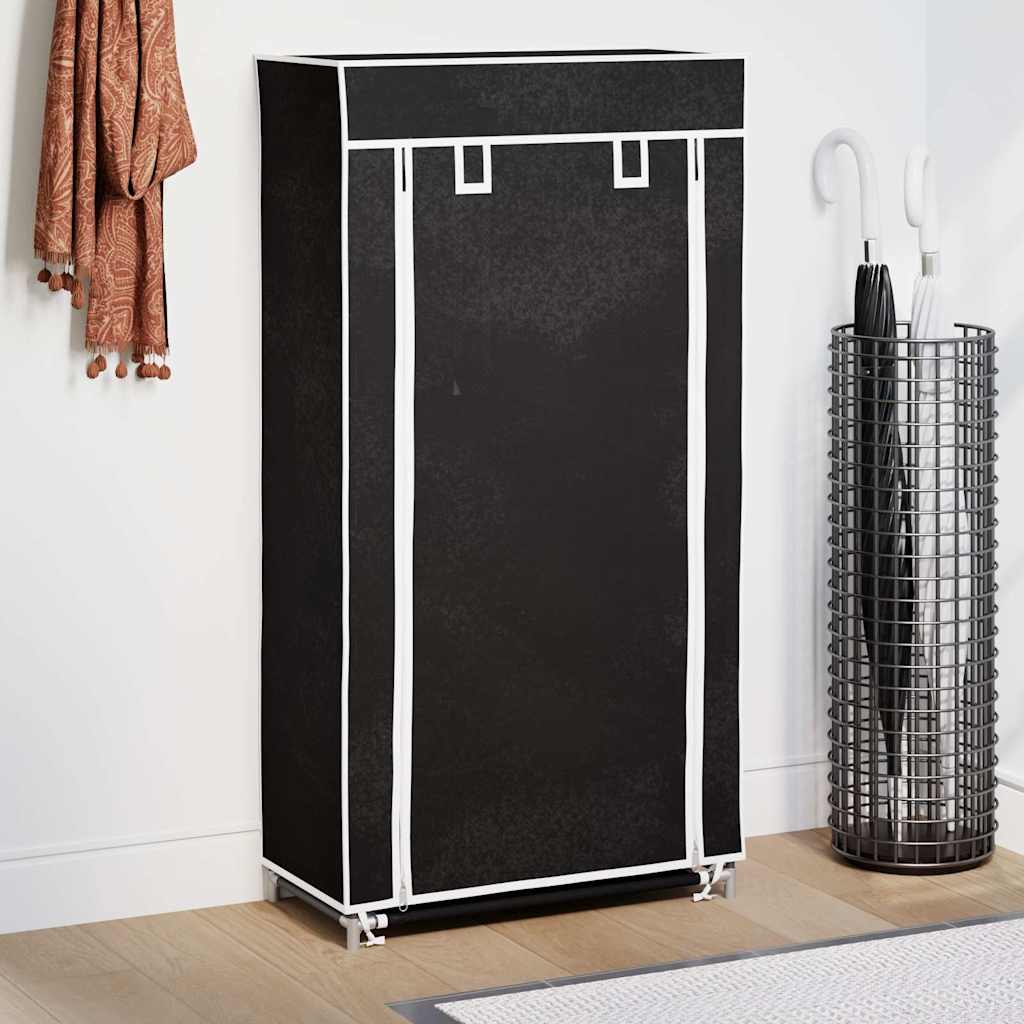 Sko sorte belægning 58x28x106 cm