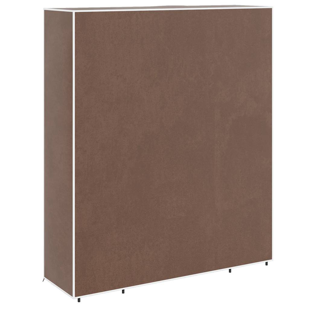 stofklædeskab med rum og stænger 45 x 150 x176 cm brun