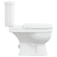 toilet med cisterne hvid