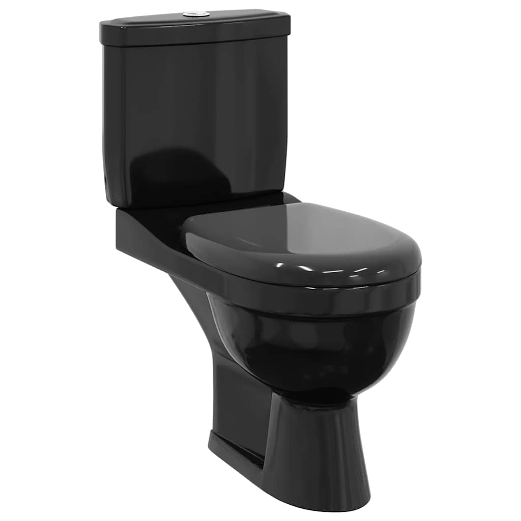 toilet med cisterne sort