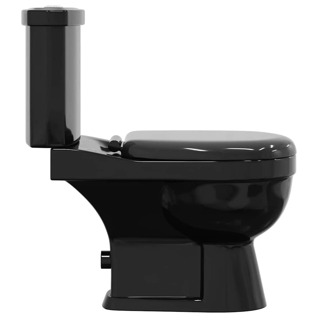 toilet med cisterne sort