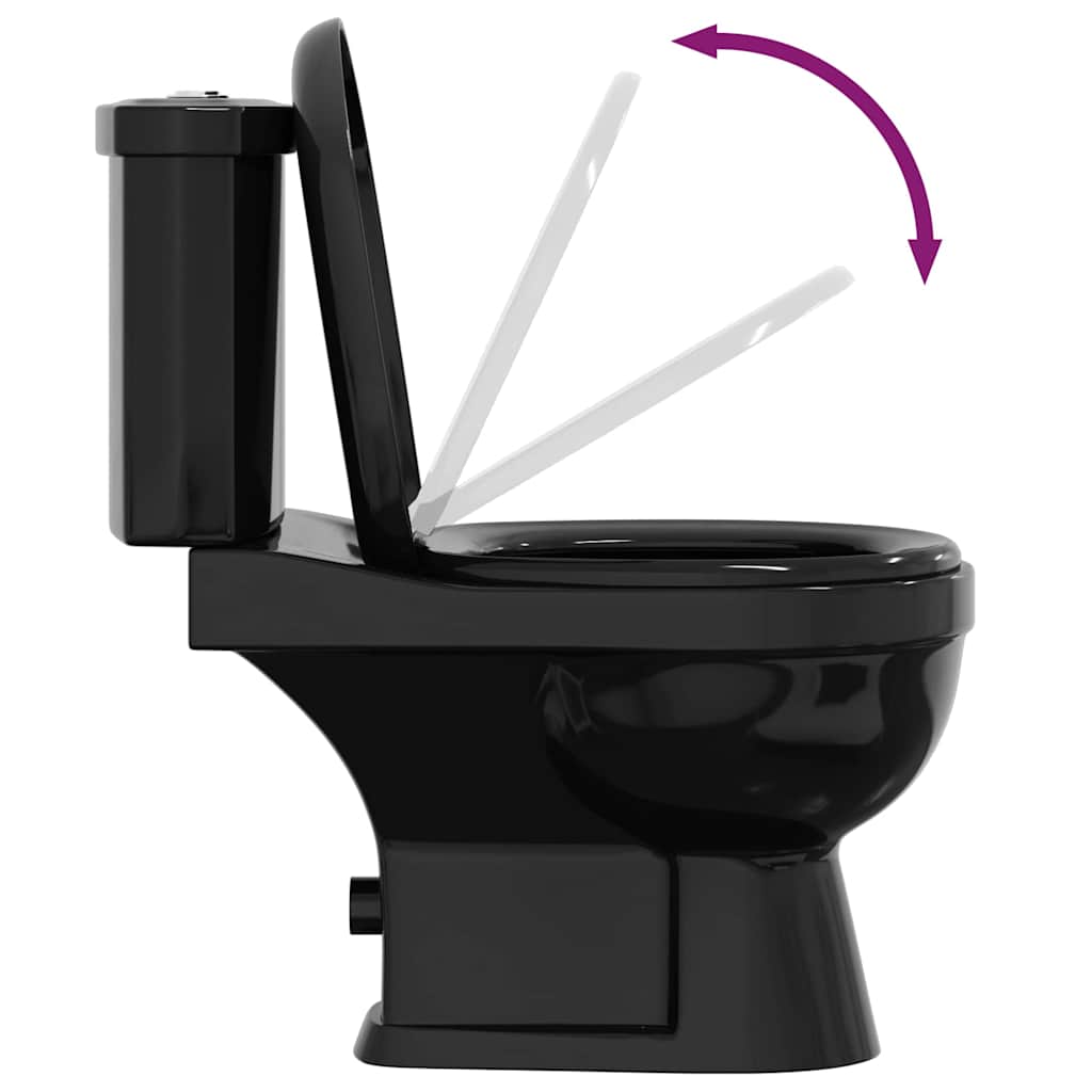 toilet med cisterne sort