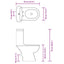 toilet med cisterne sort