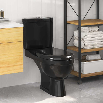 toilet med cisterne sort
