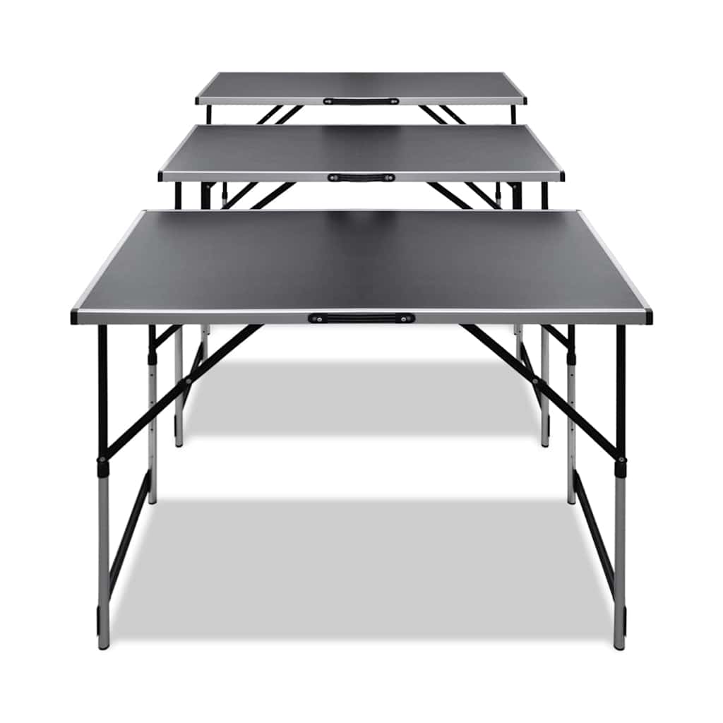 tapetseringsbord foldbart med justerbar bordhøjde 3 stk.